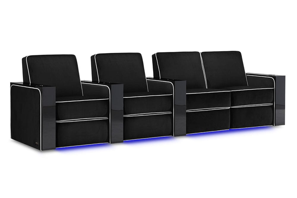 Valencia Home Theater Seating Home Theater Seating Parisian Velour Home Theater Seating with Cup Holder &amp; USB Port