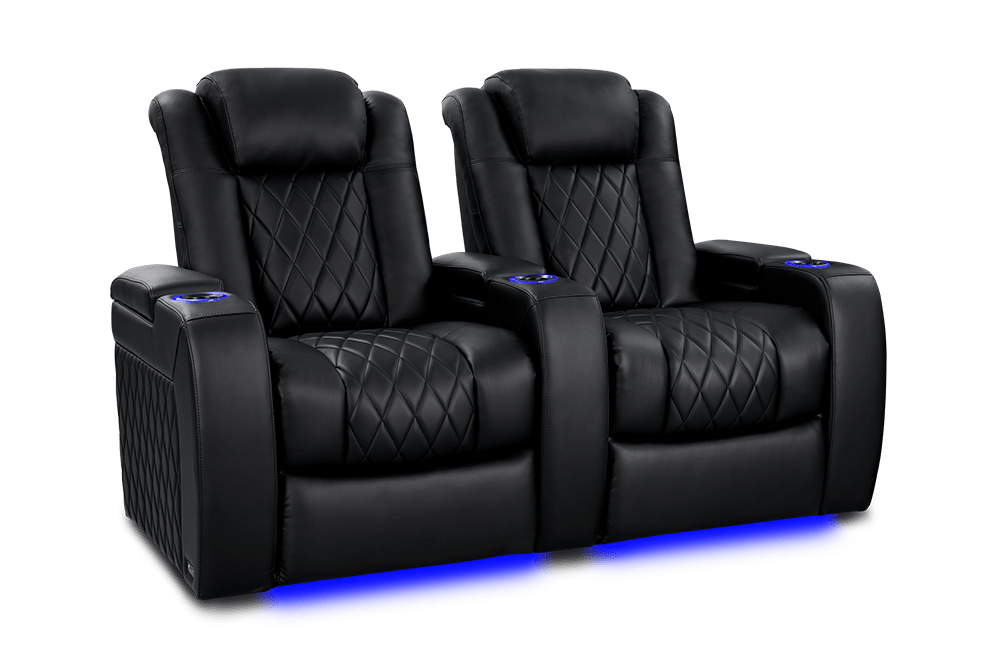 Valencia Home Theater Seating Home Theater Seating Tuscany Heat &amp; Massage Leather Home Theater Seating with Power Headrest &amp; Cup Holder