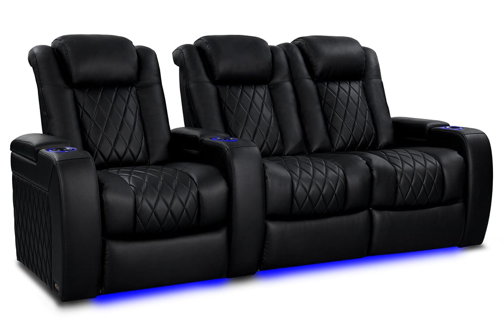 Valencia Home Theater Seating Home Theater Seating Tuscany Heat &amp; Massage Leather Home Theater Seating with Power Headrest &amp; Cup Holder