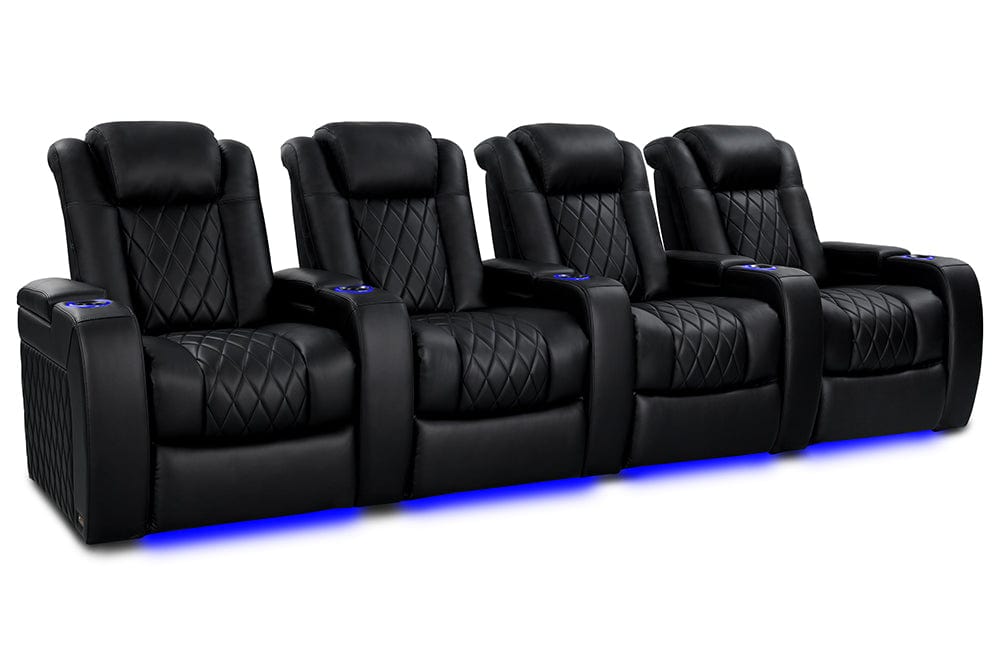 Valencia Home Theater Seating Home Theater Seating Tuscany Heat &amp; Massage Leather Home Theater Seating with Power Headrest &amp; Cup Holder