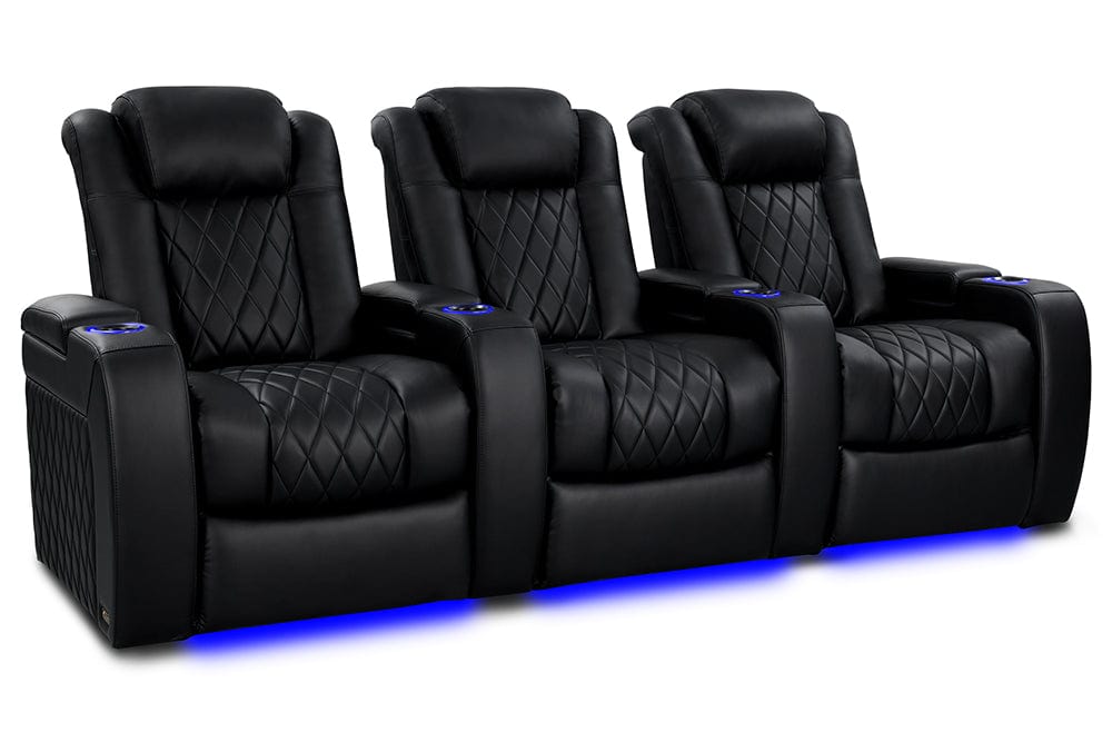 Valencia Home Theater Seating Home Theater Seating Tuscany Heat &amp; Massage Leather Home Theater Seating with Power Headrest &amp; Cup Holder
