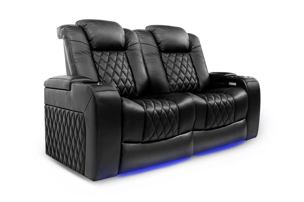 Valencia Home Theater Seating Home Theater Seating Tuscany Leather Home Theater Seating with Power Headrest &amp; Cup Holder