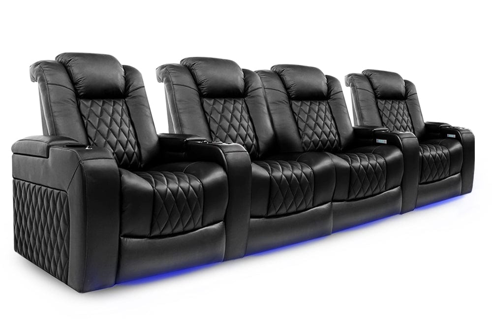 Valencia Home Theater Seating Home Theater Seating Tuscany Leather Home Theater Seating with Power Headrest &amp; Cup Holder
