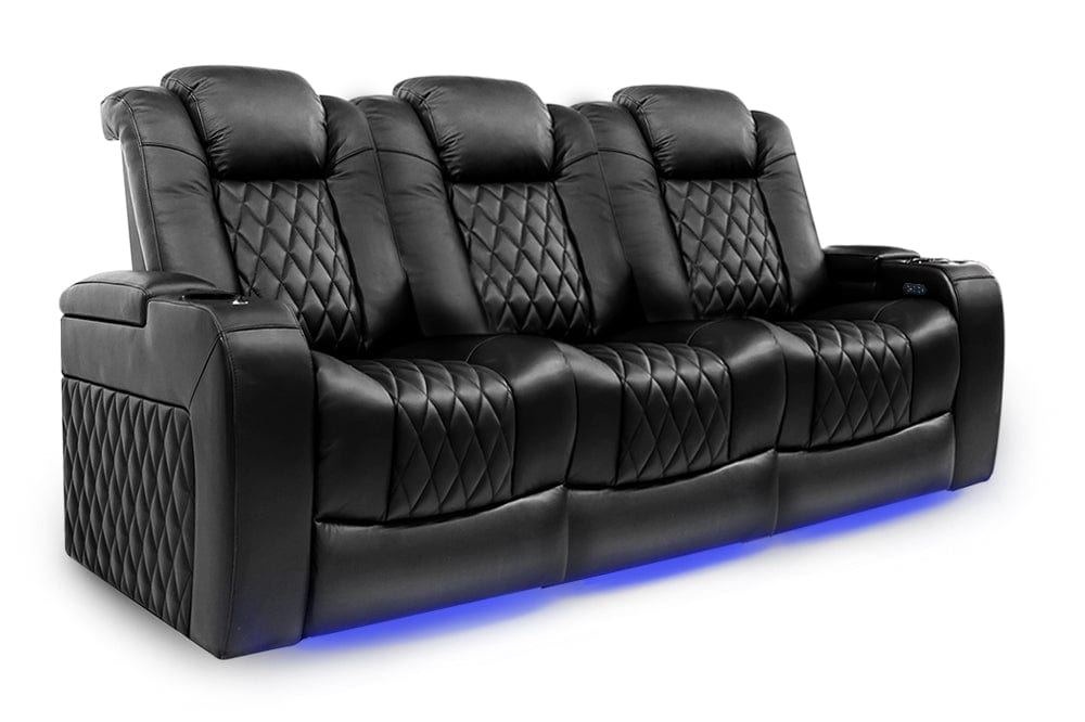 Valencia Home Theater Seating Home Theater Seating Tuscany Leather Home Theater Seating with Power Headrest &amp; Cup Holder
