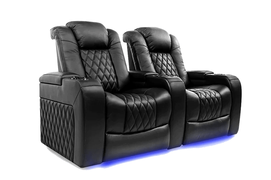 Valencia Home Theater Seating Home Theater Seating Tuscany Leather Home Theater Seating with Power Headrest &amp; Cup Holder