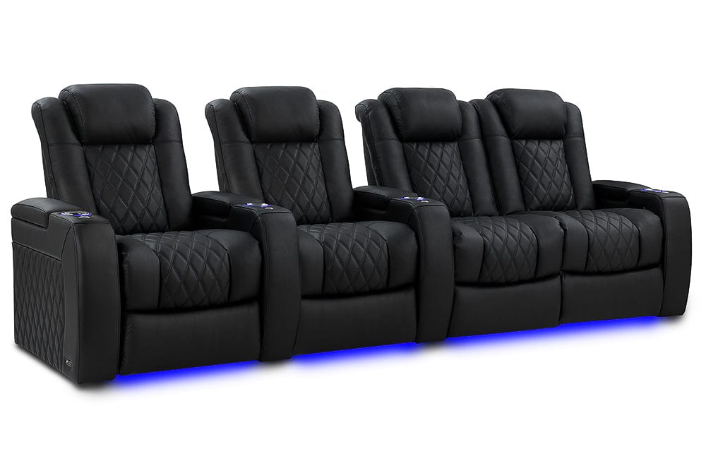 Valencia Home Theater Seating Home Theater Seating Tuscany Luxury Leather Home Theater Seating with Power Headrest & Cup Holder