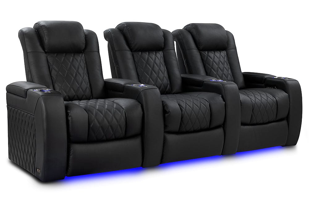 Valencia Home Theater Seating Home Theater Seating Tuscany Luxury Leather Home Theater Seating with Power Headrest & Cup Holder