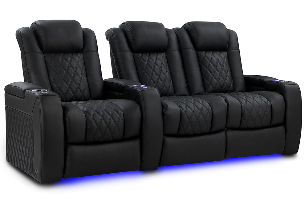 Valencia Home Theater Seating Home Theater Seating Tuscany Luxury Leather Home Theater Seating with Power Headrest & Cup Holder