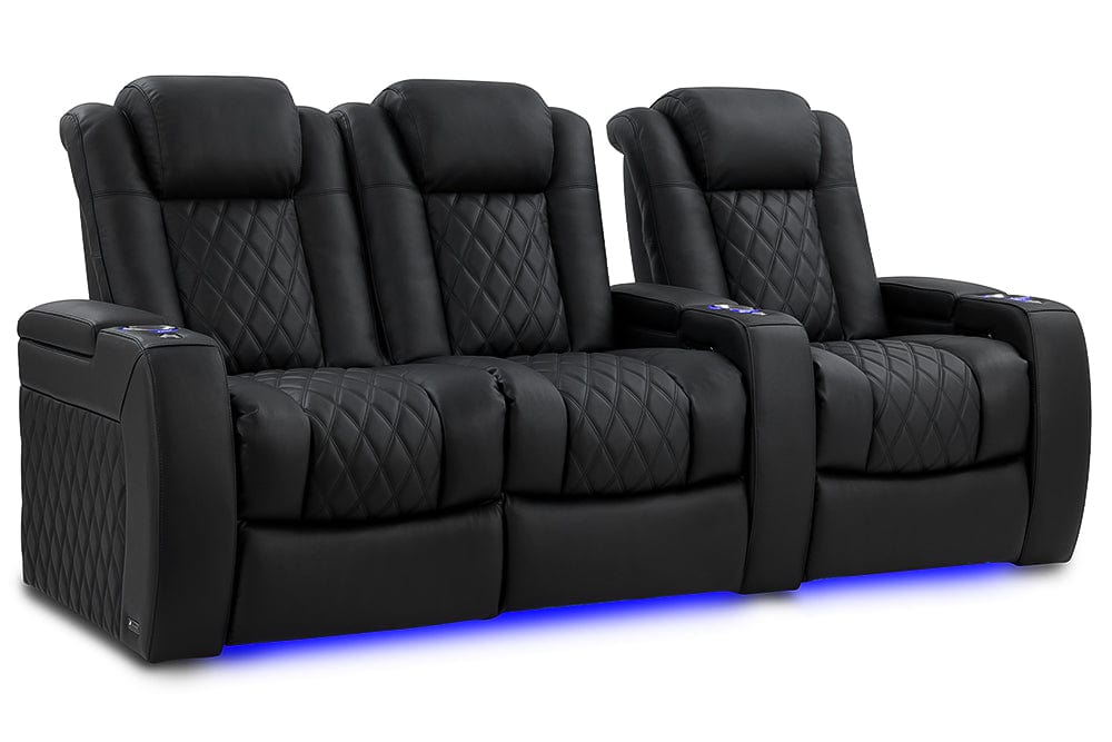 Valencia Home Theater Seating Home Theater Seating Tuscany Luxury Leather Home Theater Seating with Power Headrest & Cup Holder