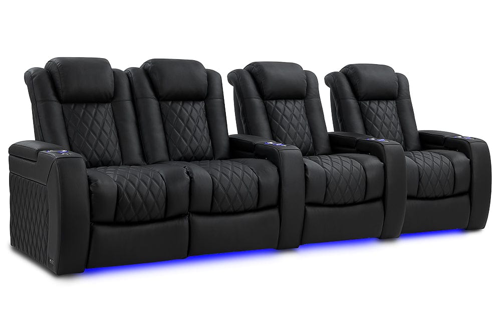Valencia Home Theater Seating Home Theater Seating Tuscany Luxury Leather Home Theater Seating with Power Headrest &amp; Cup Holder