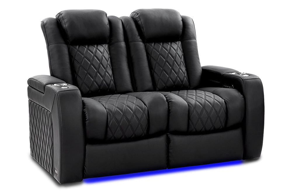 Valencia Home Theater Seating Home Theater Seating Tuscany Ultimate Leather Home Theater Seating with Power Headrest &amp; Cup Holder