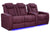 VALENCIA Home Theatre Seats Burgundy - Row of 3 - Loveseat Left | Width: 92.25" Height: 43.5" Depth: 39.75" Valencia Tuscany Ultimate Luxury Edition