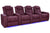 VALENCIA Home Theatre Seats Burgundy - Row of 4 | 129.75" Height: 43.5" Depth: 39.75" Valencia Tuscany Ultimate Luxury Edition