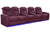 VALENCIA Home Theatre Seats Burgundy - Row of 5 Loveseat Left - Width: 153.75" Height: 43.5" Depth: 39.75" Valencia Tuscany Ultimate Luxury Edition