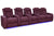 VALENCIA Home Theatre Seats Burgundy - Row of 5 Loveseat Right - Width: 153.75" Height: 43.5" Depth: 39.75" Valencia Tuscany Ultimate Luxury Edition