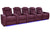 VALENCIA Home Theatre Seats Burgundy - Row of 5 | Width: 160.5" Height: 43.5" Depth: 39.75" Valencia Tuscany Ultimate Luxury Edition