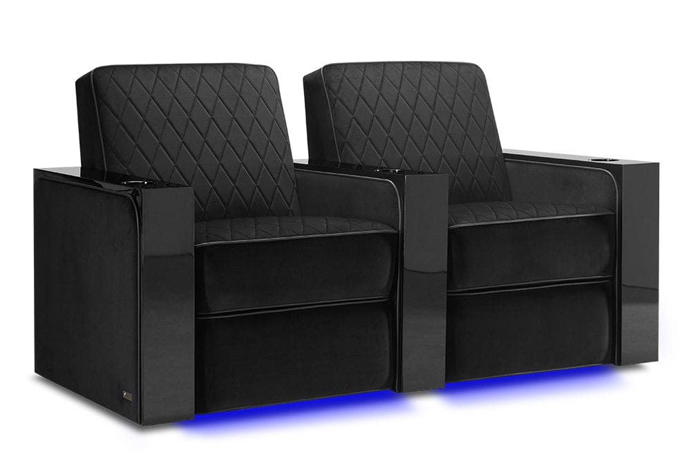 VALENCIA Home Theatre Seats Row of 2 | Width: 68.5" Height: 37" Depth: 35.5" Valencia Naples Home Theater Seating