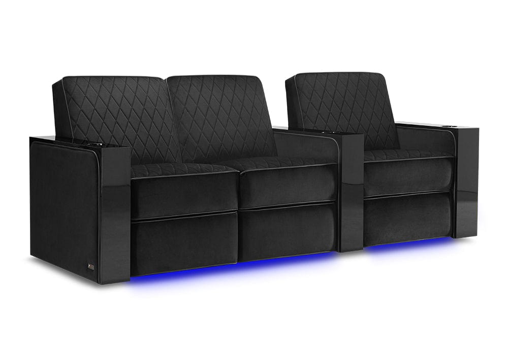 VALENCIA Home Theatre Seats Row of 3 - Loveseat Left | Width: 93" Height: 37" Depth: 35.5" Valencia Naples Home Theater Seating