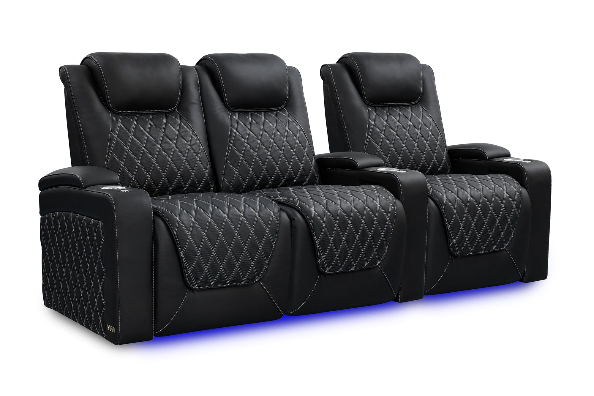 VALENCIA Home Theatre Seats Row of 3 - Loveseat Left | Width: 93" Height: 44.5" Depth: 38" Valencia Oslo Ultimate Luxury Edition