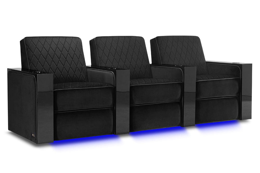 VALENCIA Home Theatre Seats Row of 3 | Width: 99.5" Height: 37" Depth: 35.5 Valencia Naples Home Theater Seating