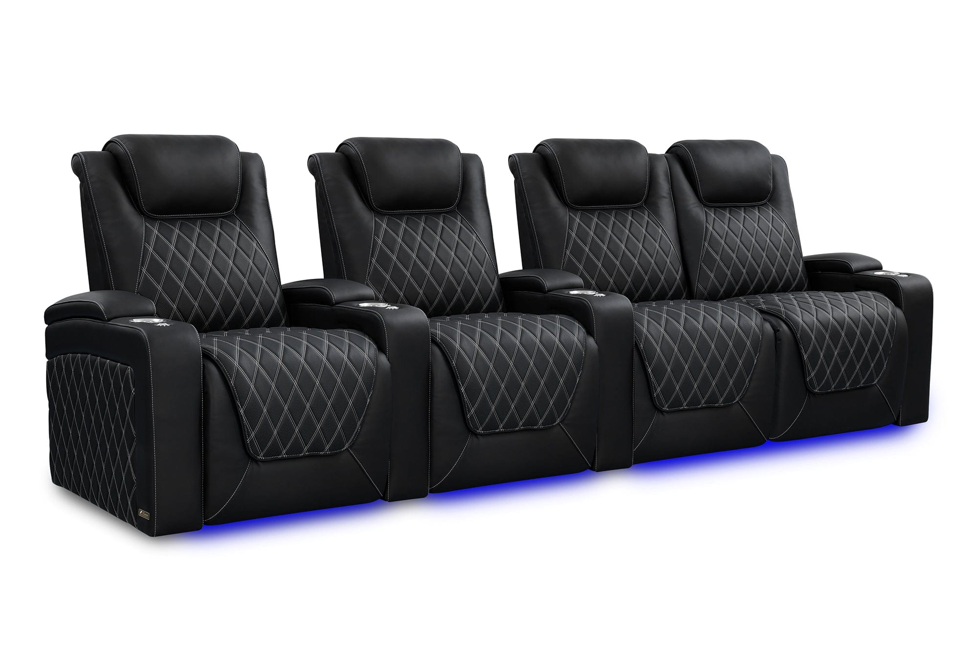 VALENCIA Home Theatre Seats Row of 4 - Loveseat Right | Width: 124" Height: 44.5" Depth: 38" Valencia Oslo Ultimate Luxury Edition