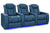 VALENCIA Home Theatre Seats Steel Blue - Row of 3 | Width: 99" Height: 43.5" Depth: 39.75" Valencia Tuscany Ultimate Luxury Edition