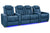 VALENCIA Home Theatre Seats Steel Blue - Row of 4 – Loveseat Center | Width: 123" Height: 43.5" Depth: 39.75" Valencia Tuscany Ultimate Luxury Edition