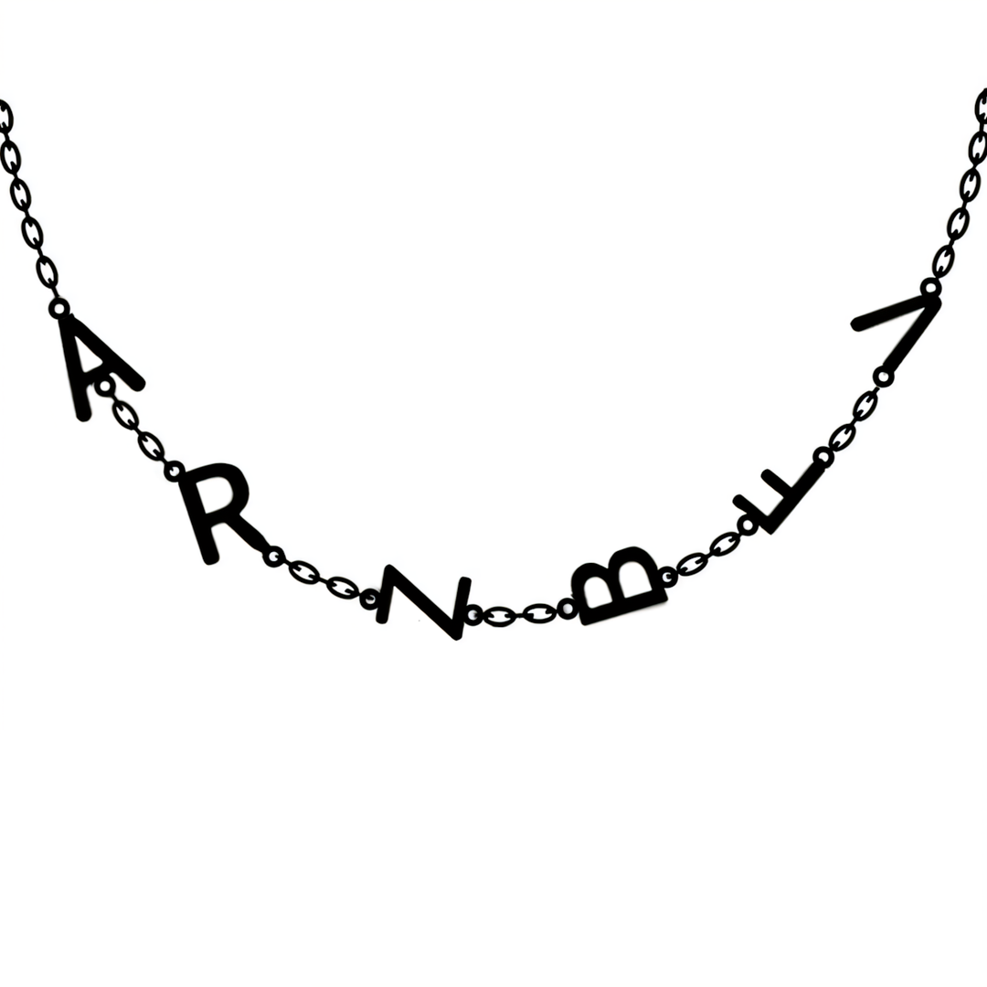 Personalized Off Center Letter Necklace