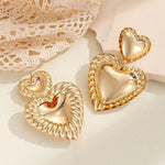 Load image into Gallery viewer, Vintage Inspired Classy Double Heart Earrings
