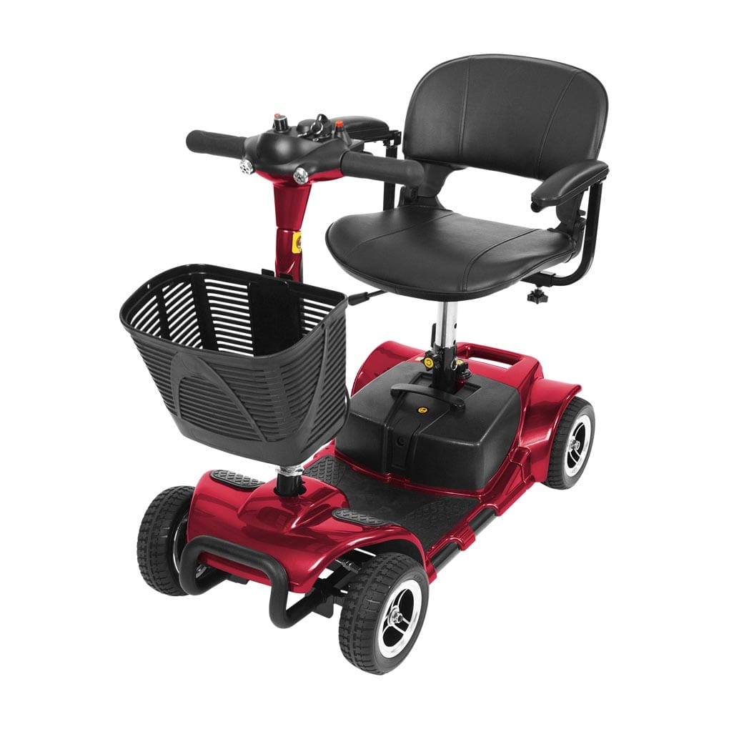 VIVE Red Vive 4 Wheel Mobility Scooter