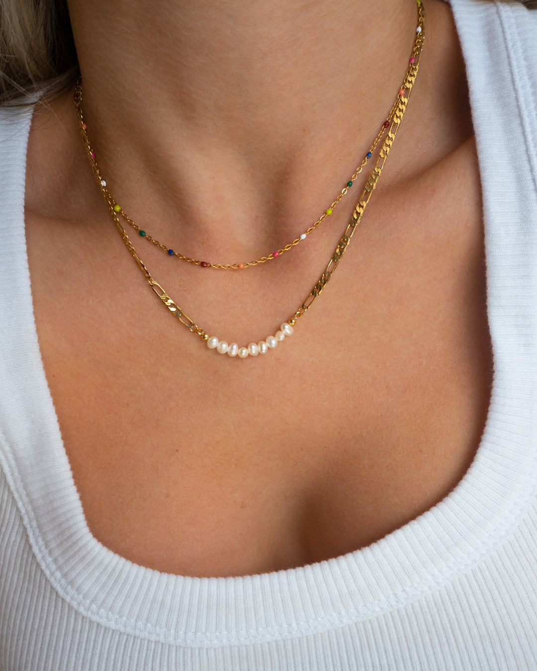 Alba Rainbow and Gold Choker