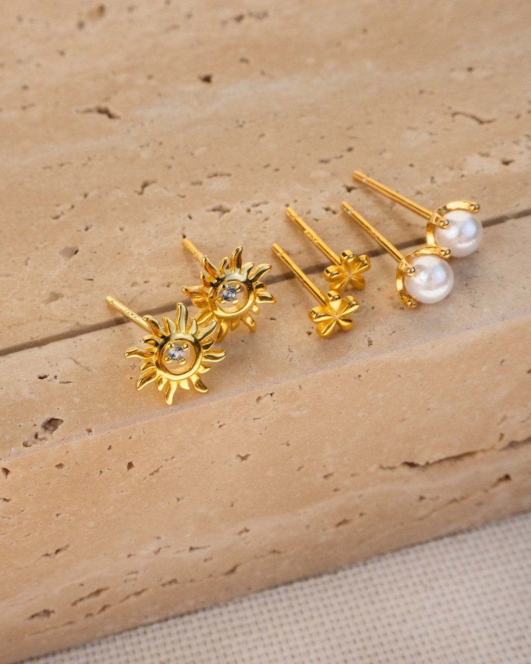 Monica Mini Flower Stud Earrings