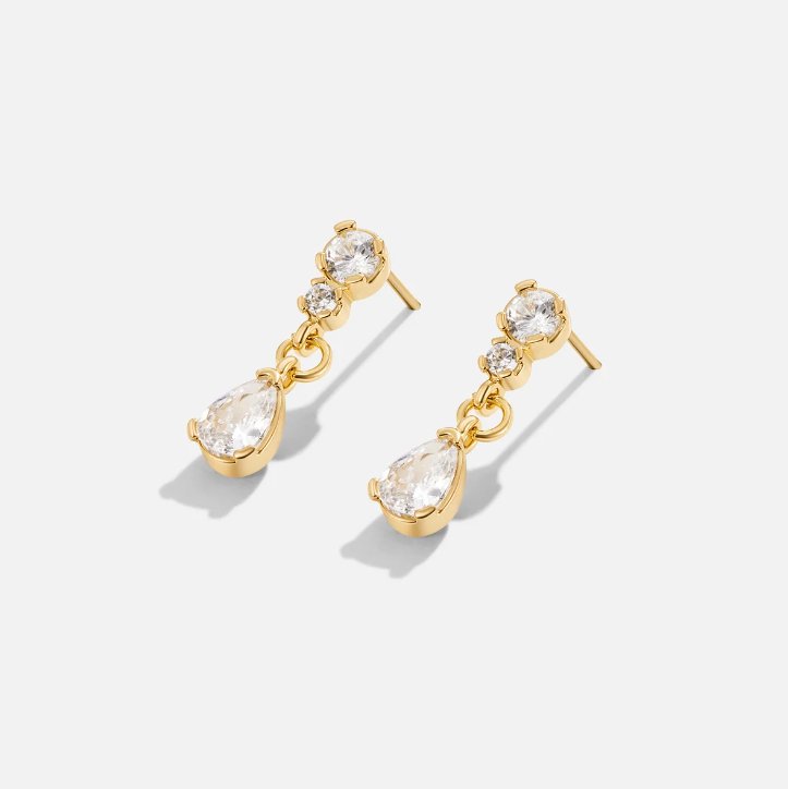 Yarina Teardrop Crystal Earrings