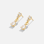 Load image into Gallery viewer, Yarina Teardrop Crystal Earrings

