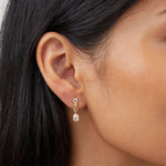 Load image into Gallery viewer, Yarina Teardrop Crystal Earrings
